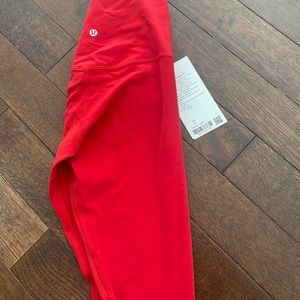 Lululemon Red 21” Aligns new with tags